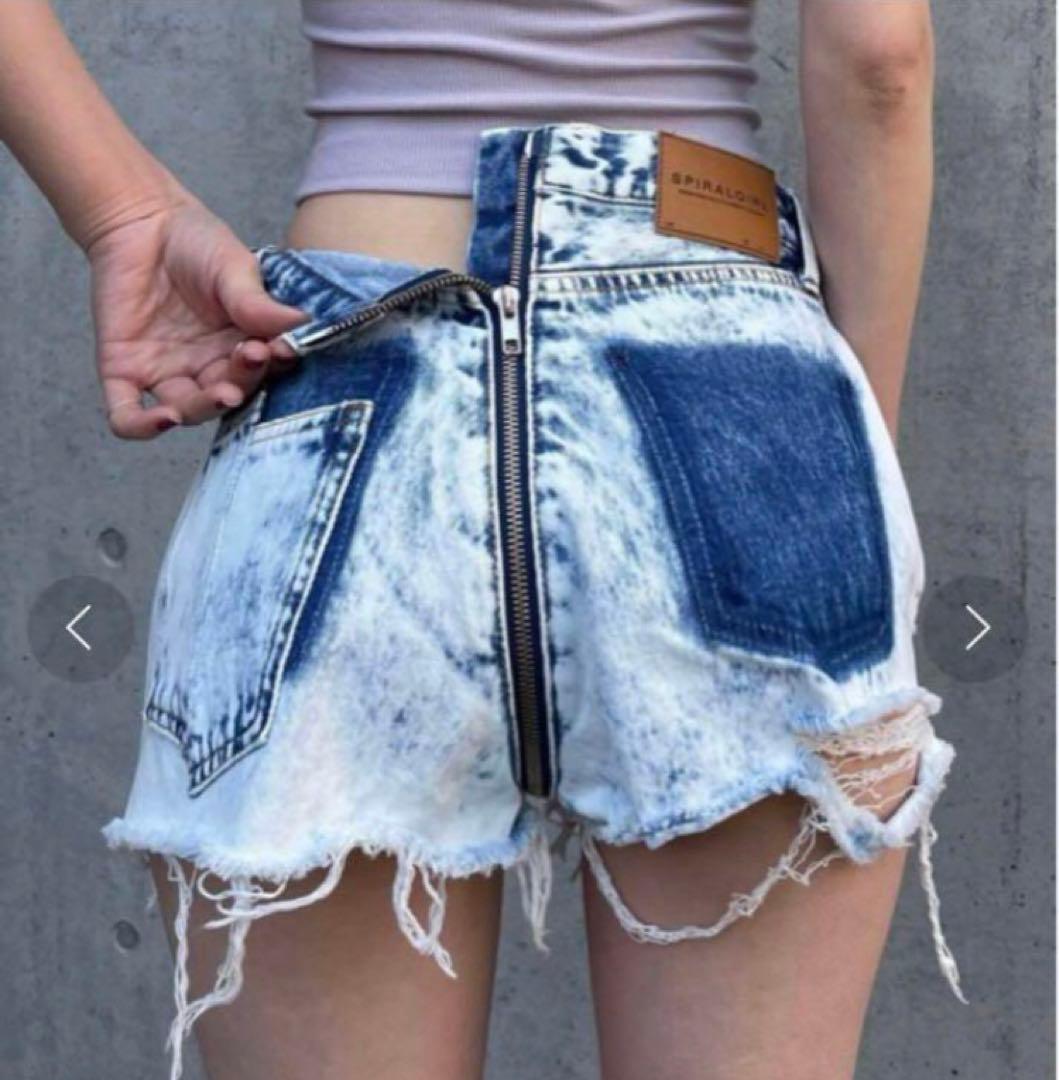 己☆ スパイラルガール　ジッパーデニムショートパンツ　＋夏服セットアップ
