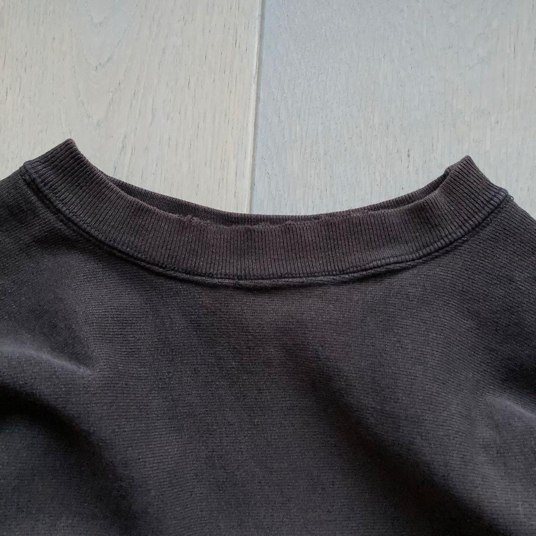 極美フェード 80s USA製 champion ブラックブラウン リバース