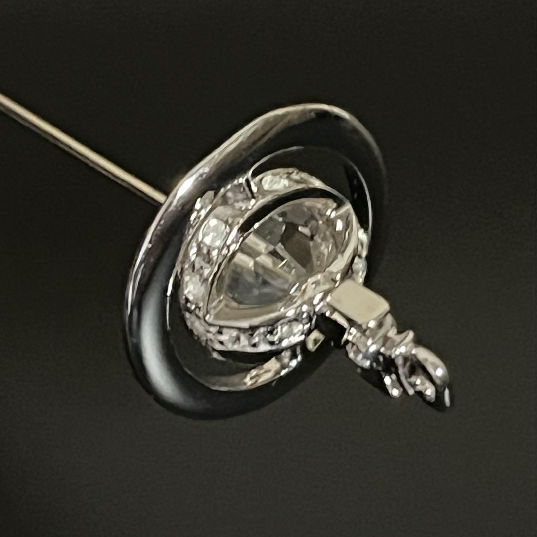 VivienneWestwoodロング ピンブローチ グラスカット クリスタル