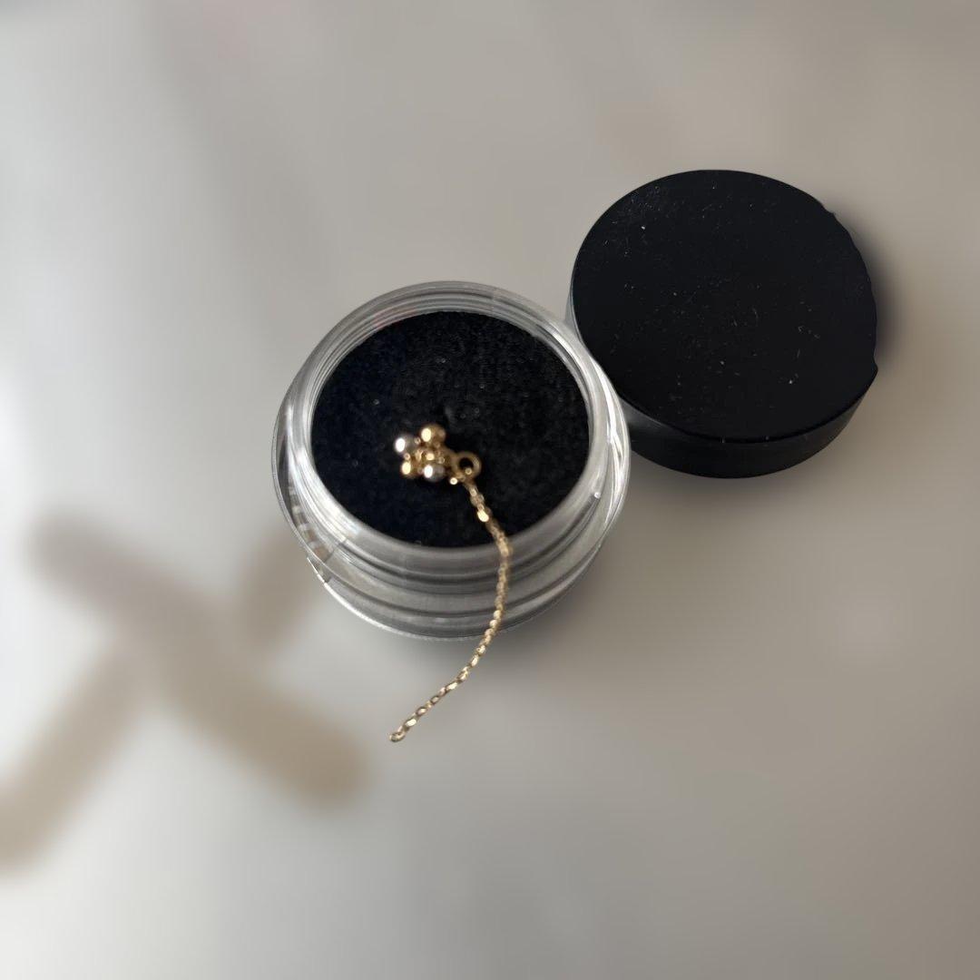 ピコレット　PICOLLET ピコレット　ピアス　チャーム　チェーン　丸玉k18