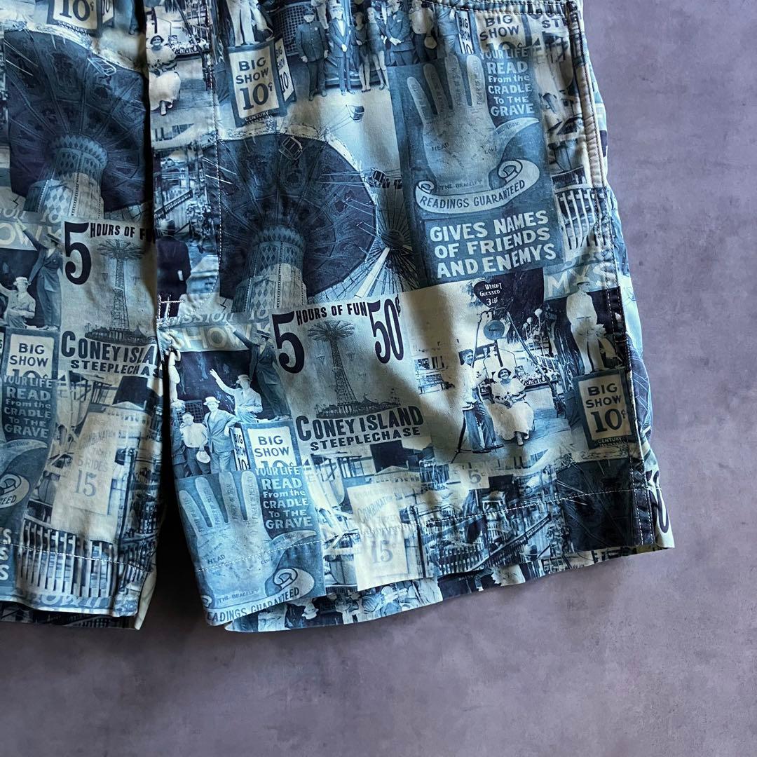 極美品 RRL 21ss フォト プリント ショーツ ハーフパンツ 40