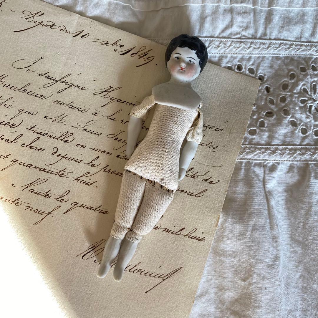 ドイツアンティーク チャイナヘッドドール 11cm