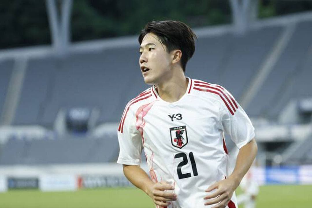 佐藤龍之介 2024 y-3 日本代表 アウェイユニフォーム ファジアーノ岡山