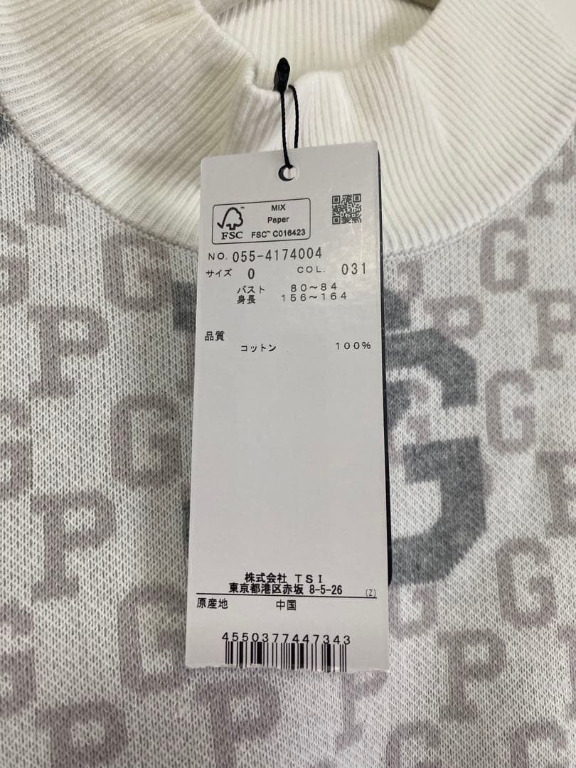 新品！袋付き☆PEARLY GATES ロゴセーター サイズ0