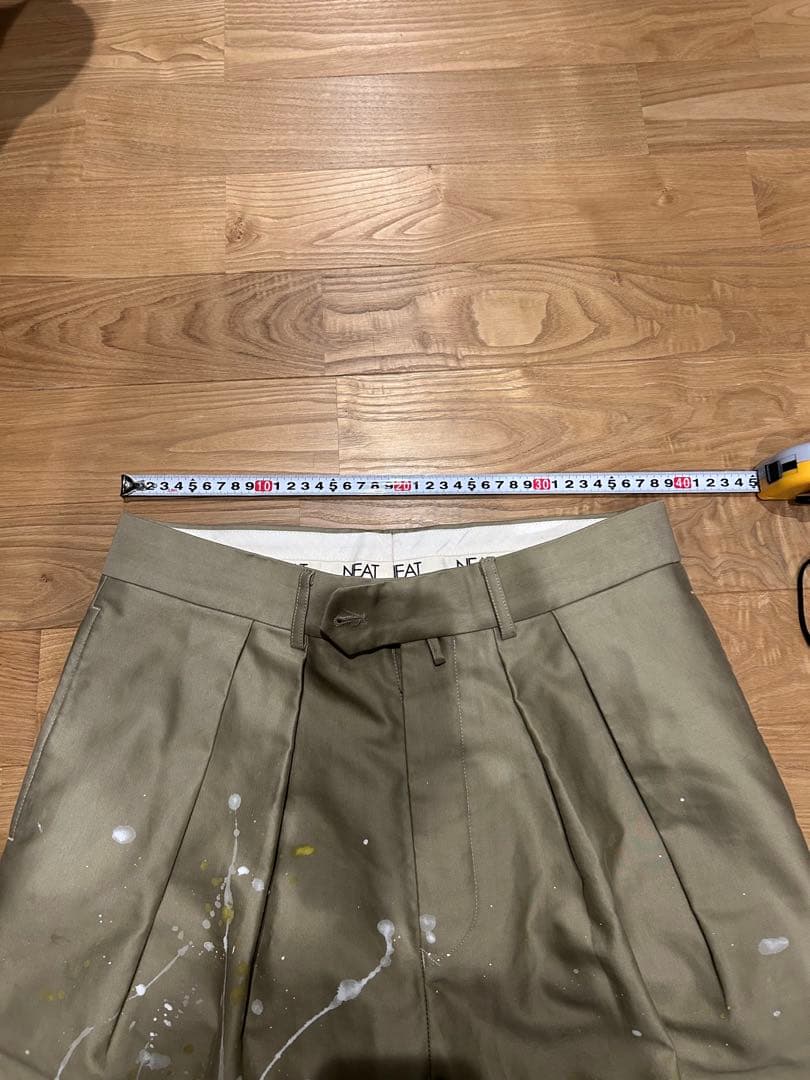 NEAT giza moleskin tapered B paint ニート