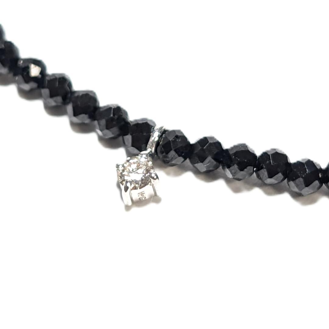 「輝きの守護石」K18WG×ダイヤモンド×スピネル パワーストーンネックレス