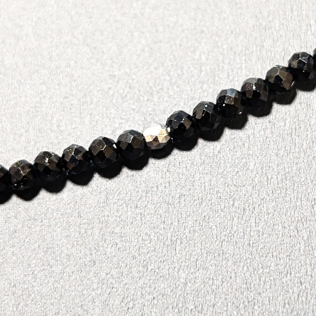 「輝きの守護石」K18WG×ダイヤモンド×スピネル パワーストーンネックレス