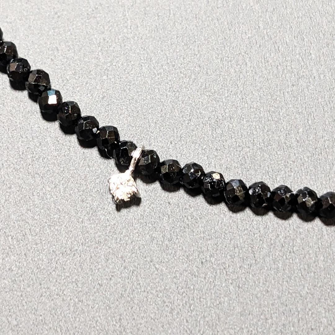 「輝きの守護石」K18WG×ダイヤモンド×スピネル パワーストーンネックレス