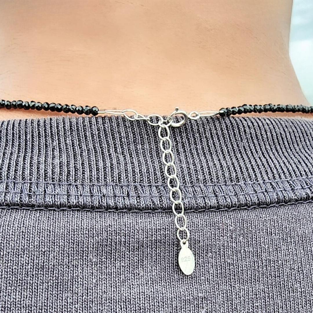 「輝きの守護石」K18WG×ダイヤモンド×スピネル パワーストーンネックレス