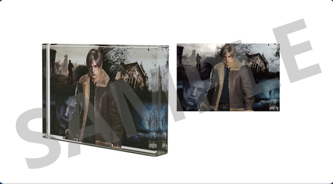 大カプコン展　アクリルブロック　レオン　バイオハザード