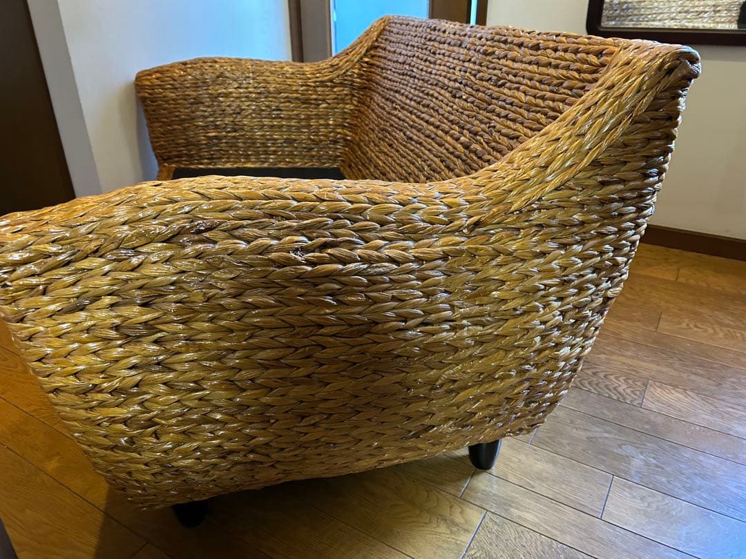 【送料込み】　ウォーターヒヤシンス　ソファ　wyja ウィージャ　２人掛け　バリ