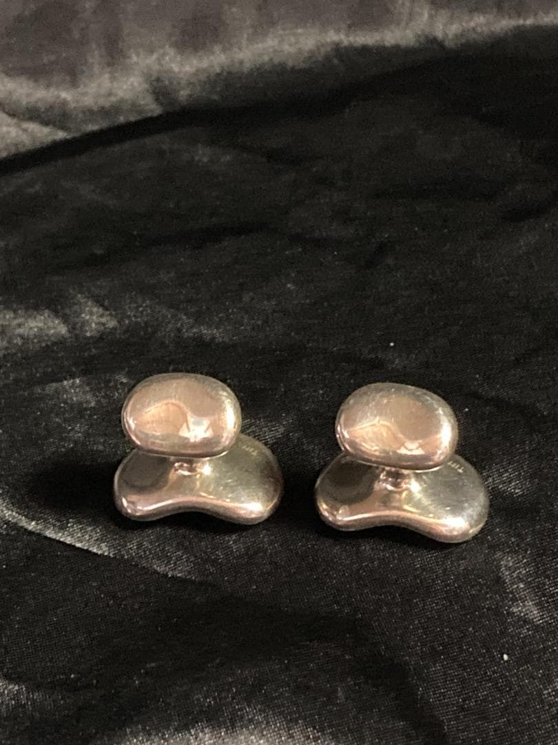 美品 ティファニー ビーンズ カフス　エルサペレッティ ラージ シルバー925