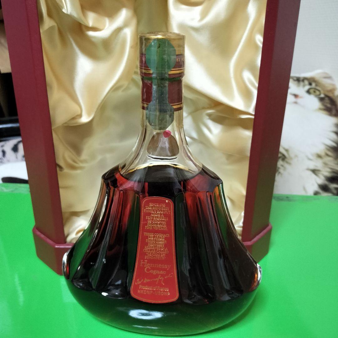 Hennessy ブランデー 700ml クリスタルサンドブラストグラス付き