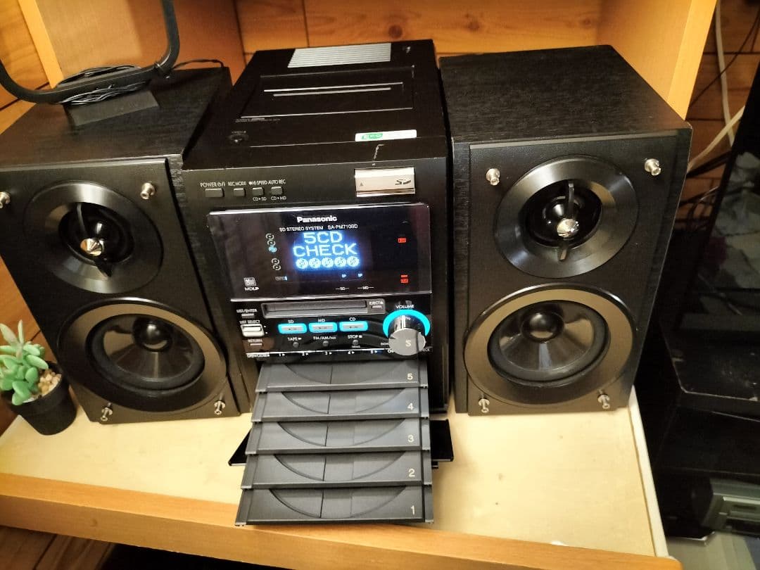 panasonicミニコンポSA-PM710SDリモコン取扱い説明書付き