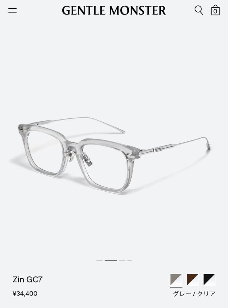 【未使用】ジェントルモンスター　Zin GC7