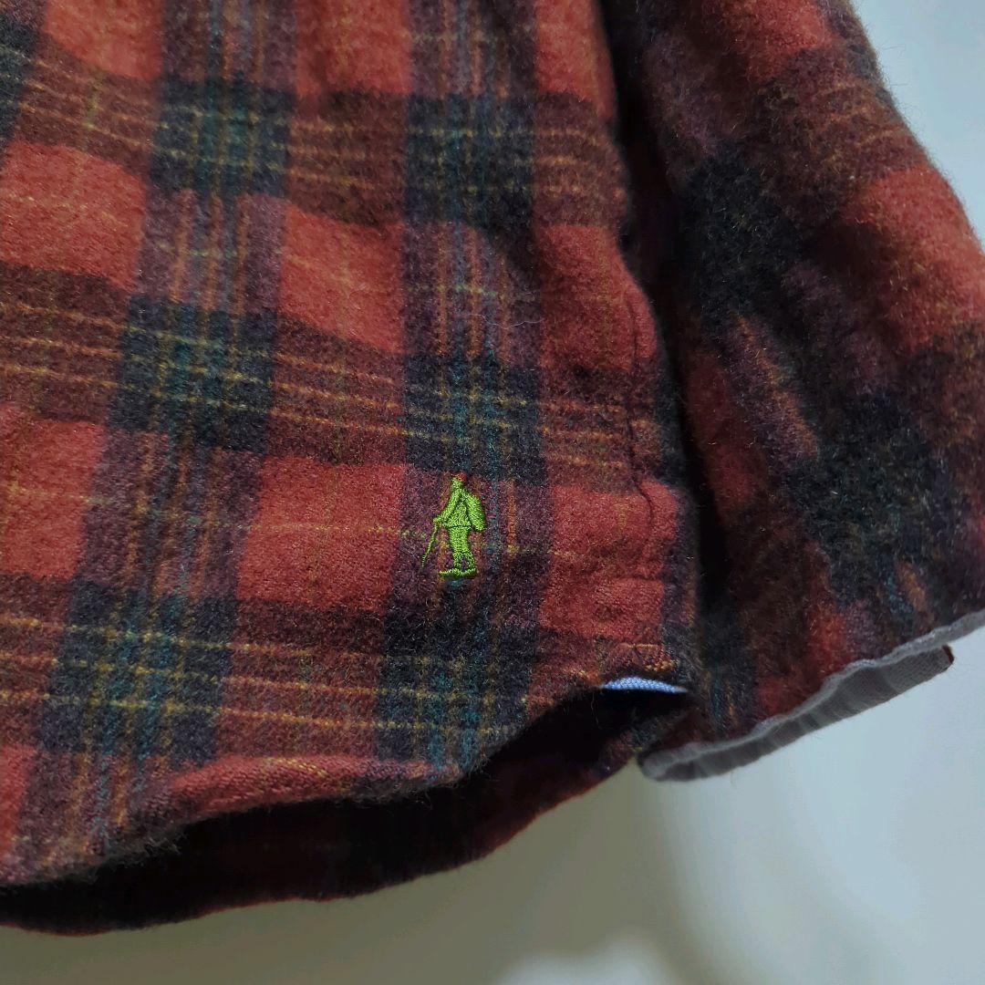 ★日本製 快晴堂 Yama Aruki チェック プルオーバー シャツ