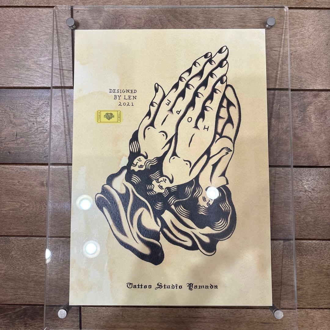 【新品未使用】受注生産 タトゥースタジオヤマダ ポスター 山田蓮 聖母マリア