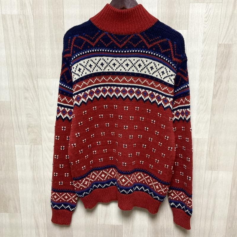 【メタルボタン】RALPH LAUREN 硬貨 ノルディック柄 ニット セーター