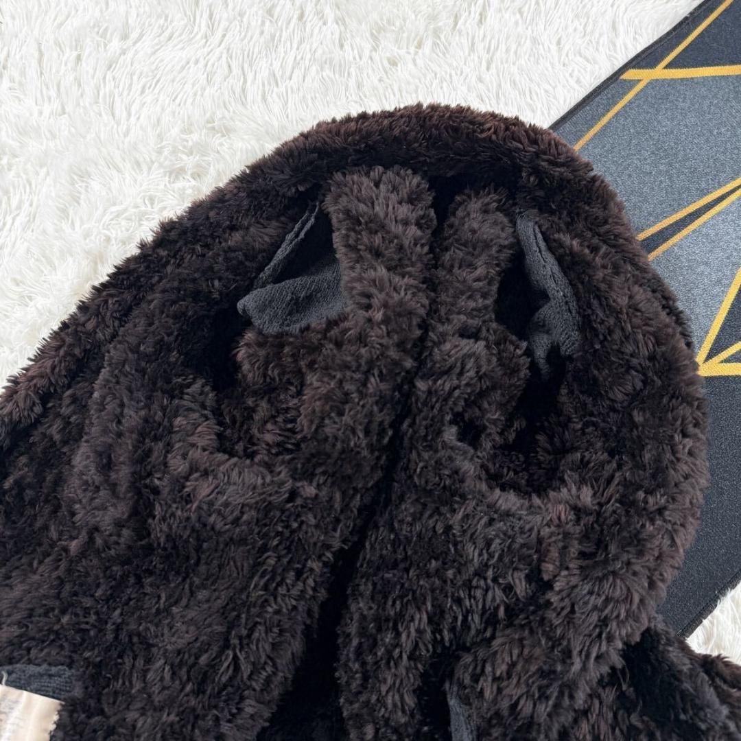 総丈93 ポーラリッシュマン ビーバー コート ショール 本毛皮 M AA267