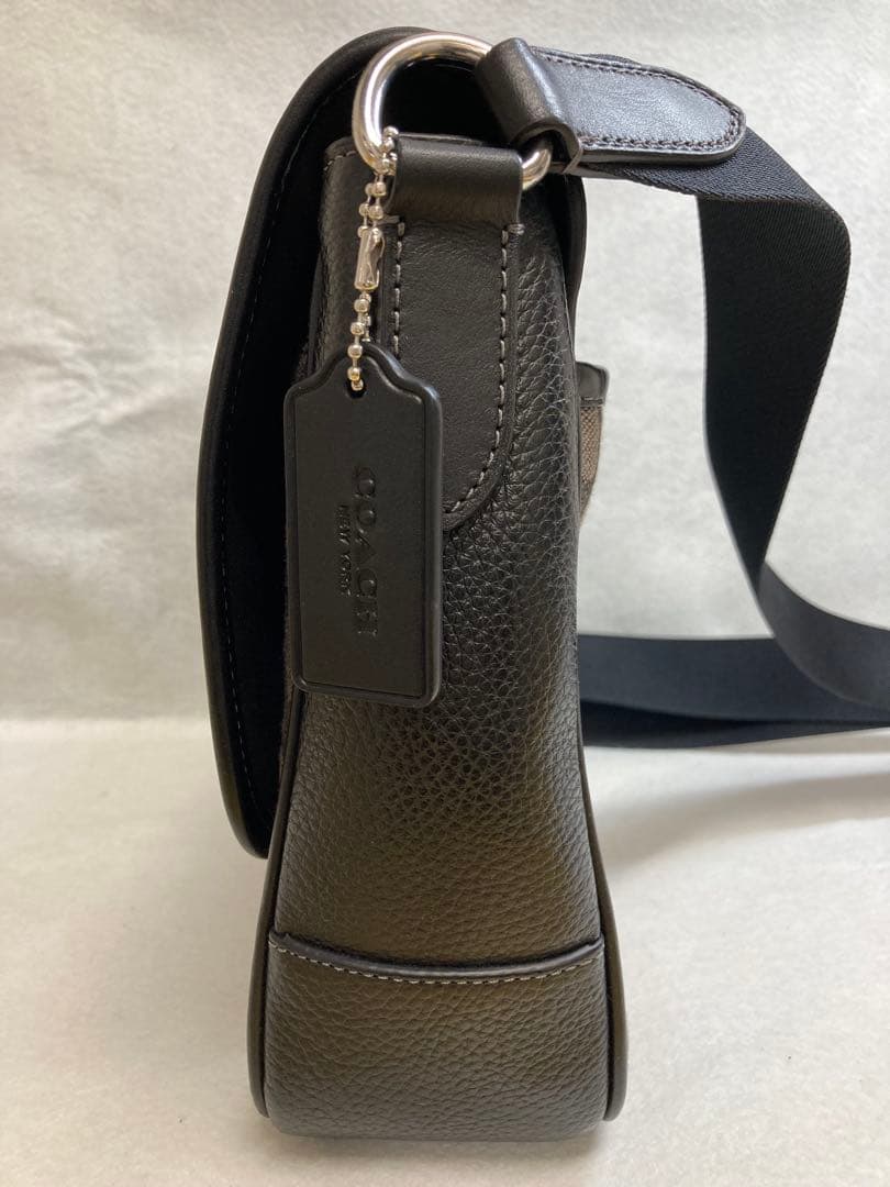 ✨良品✨COACH ブラックレザー ショルダーバッグ※訳あり★