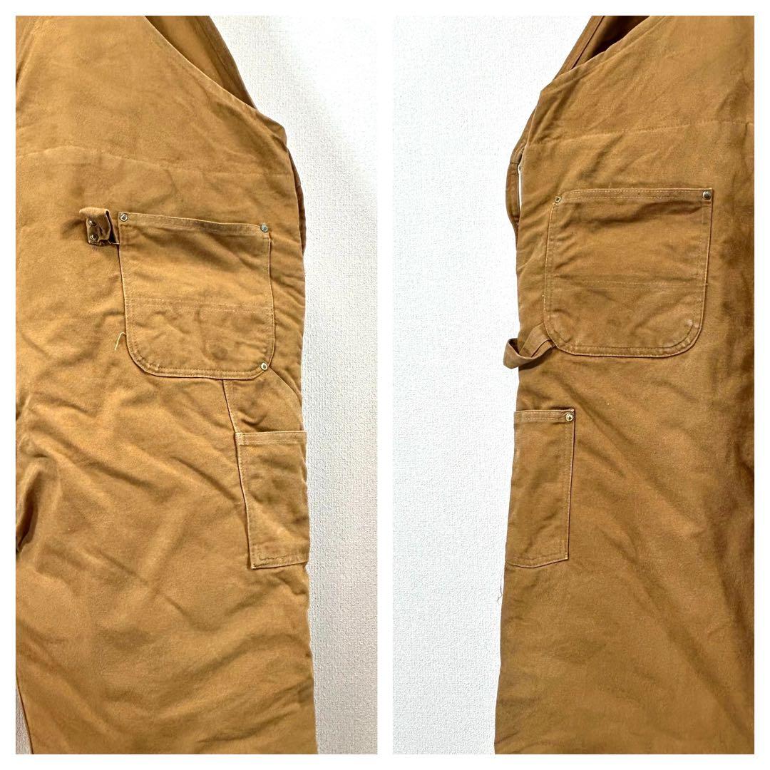 カーハートオーバーオールダブルニーC943ペインターパンツw56極太アメリカ古着