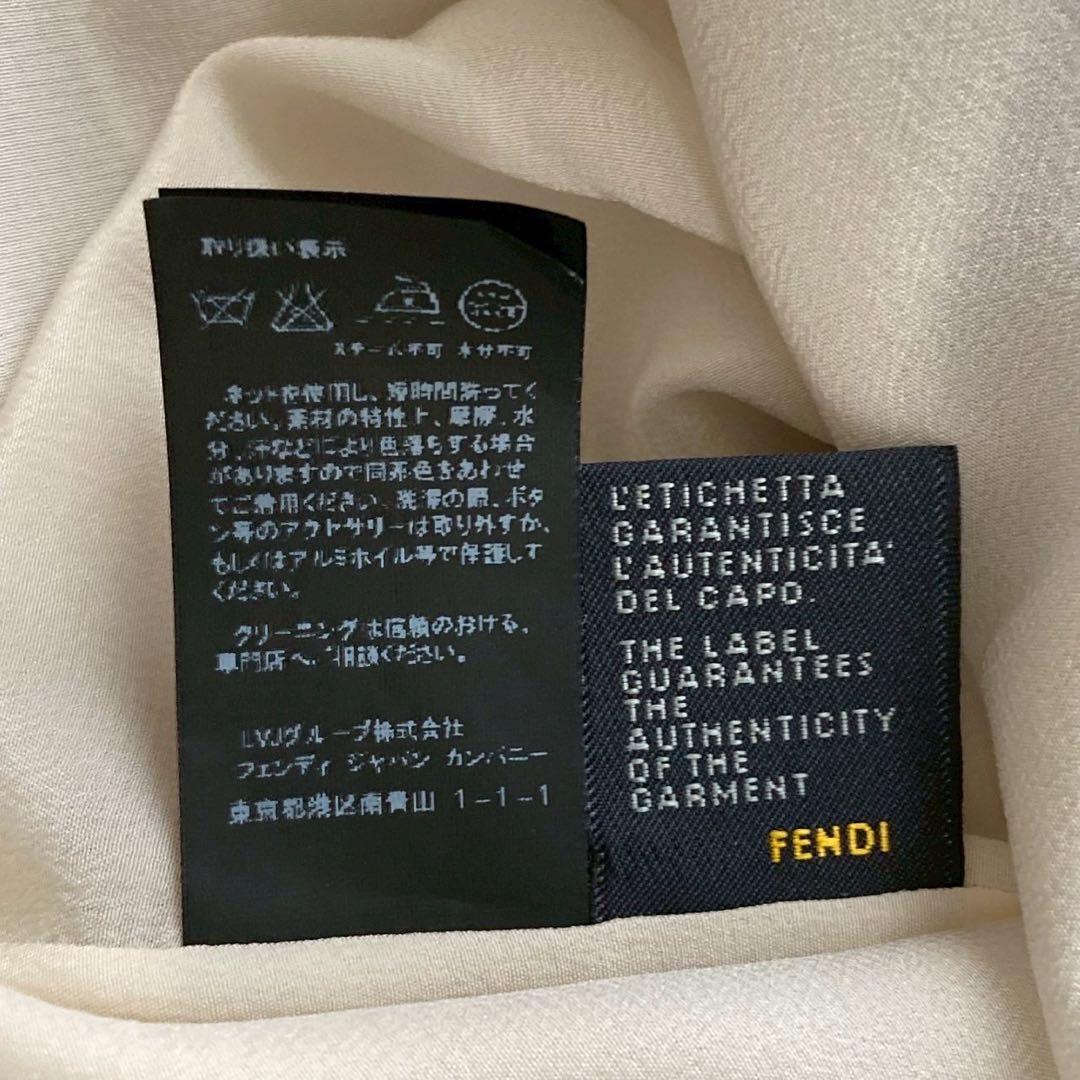 FENDI ノースリーブワンピース ライトグリーン L
