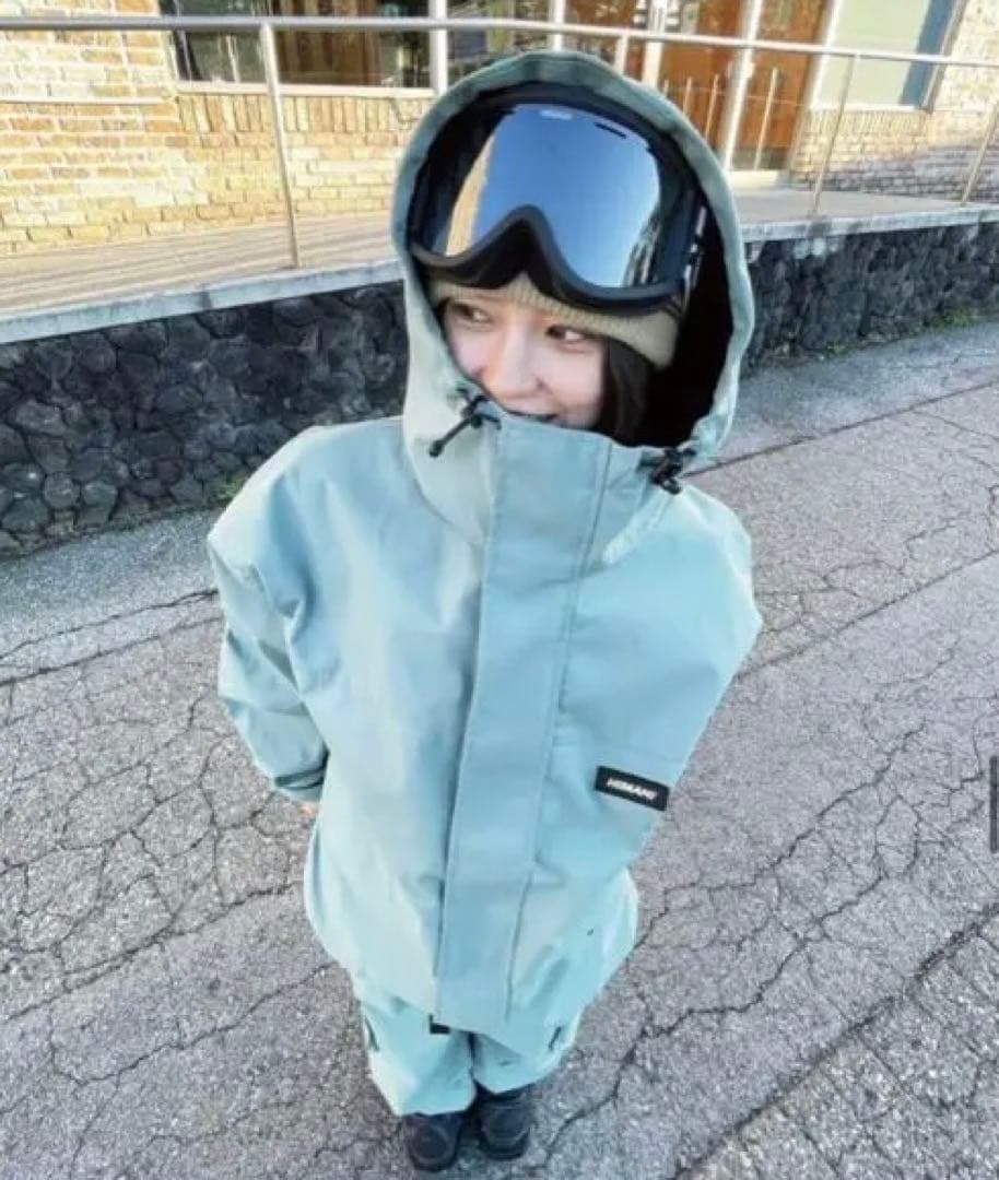 スノーボードウェア ハイマスマニア　ライトブルー フード付き 未使用新品
