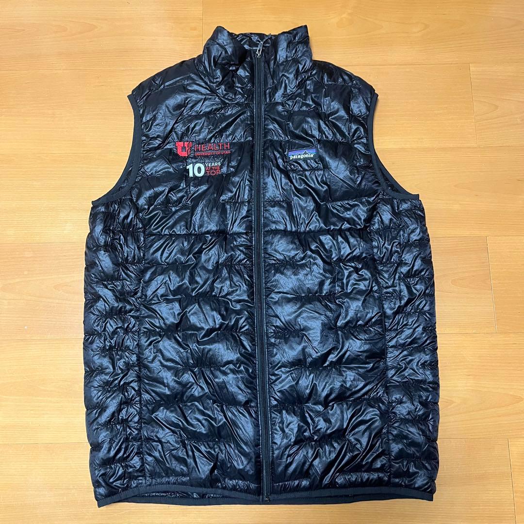 patagonia 2019F マイクロパフベスト ブラック 企業ロゴ