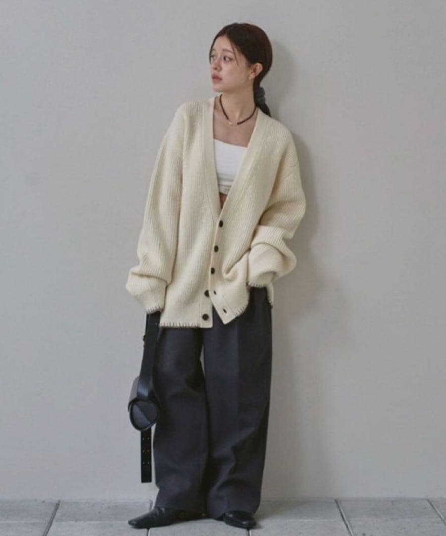 トップス TODAYFUL Wool Ribknit Cardigan