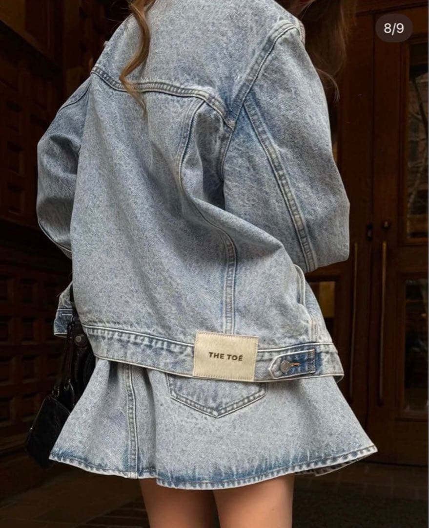 【新品】THE TOÉ Olympia denim jaket blue S