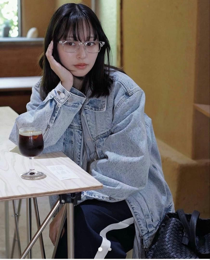 【新品】THE TOÉ Olympia denim jaket blue S