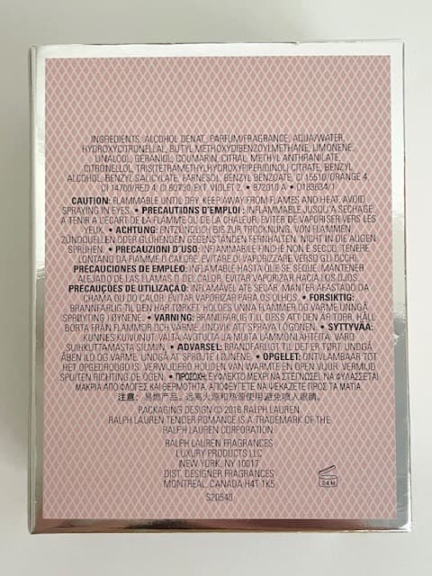 【限定品・廃盤・未使用】ラルフローレン　テンダーロマンス　 100ml