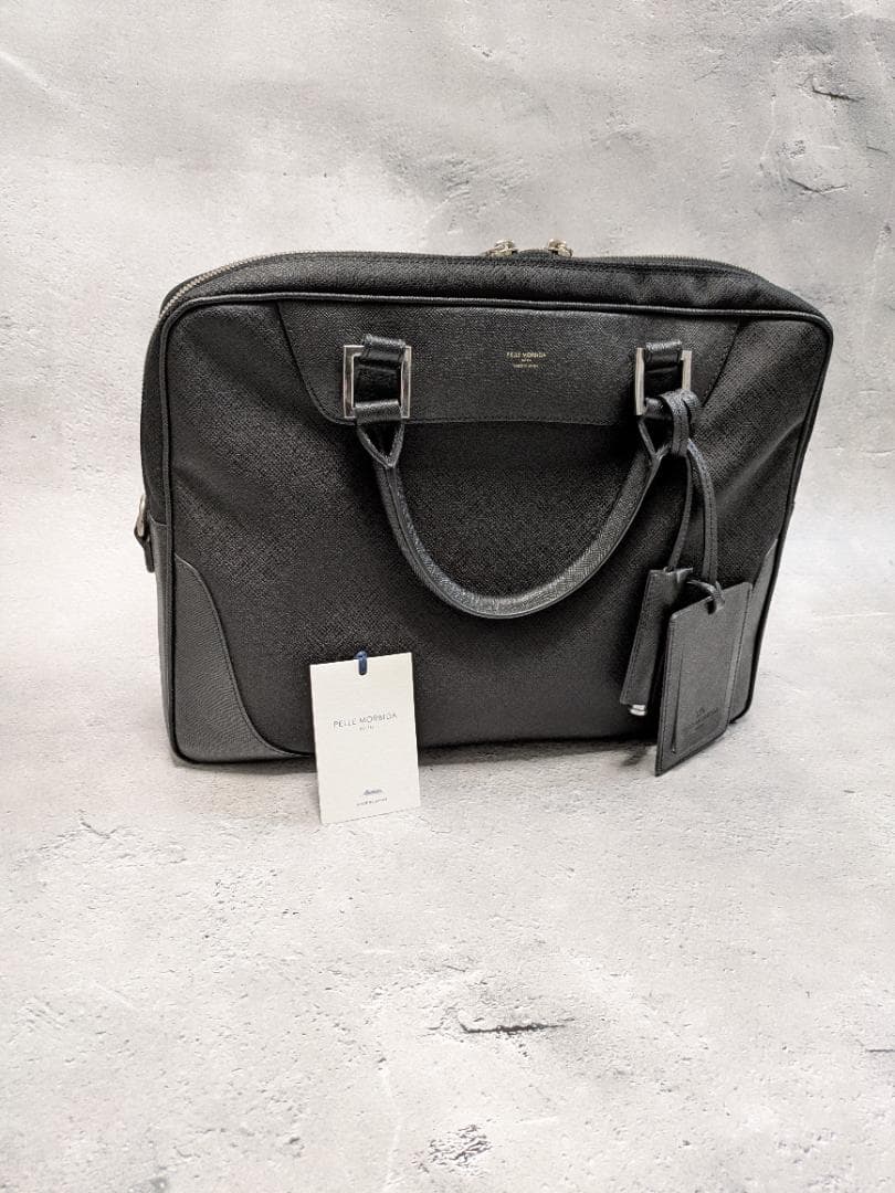 PELLE MORBIDA ブリーフケース Capitano 黒 CA104