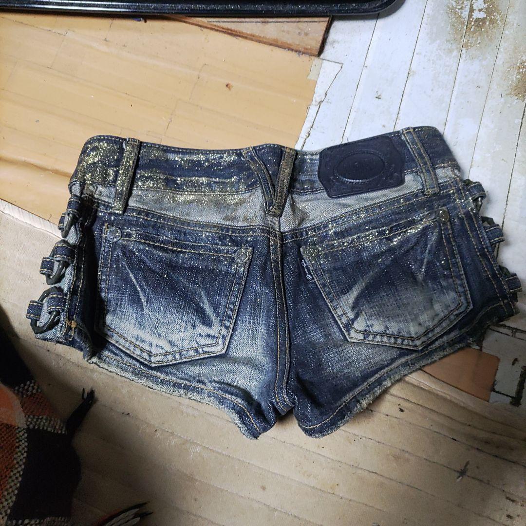 ダイヤ JEANS ダメージショートパンツ23インチ