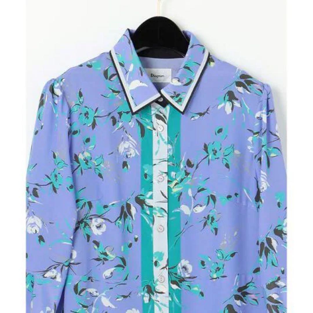 グレースコンチネンタル　フラワーパターンワンピース　ダイアグラム