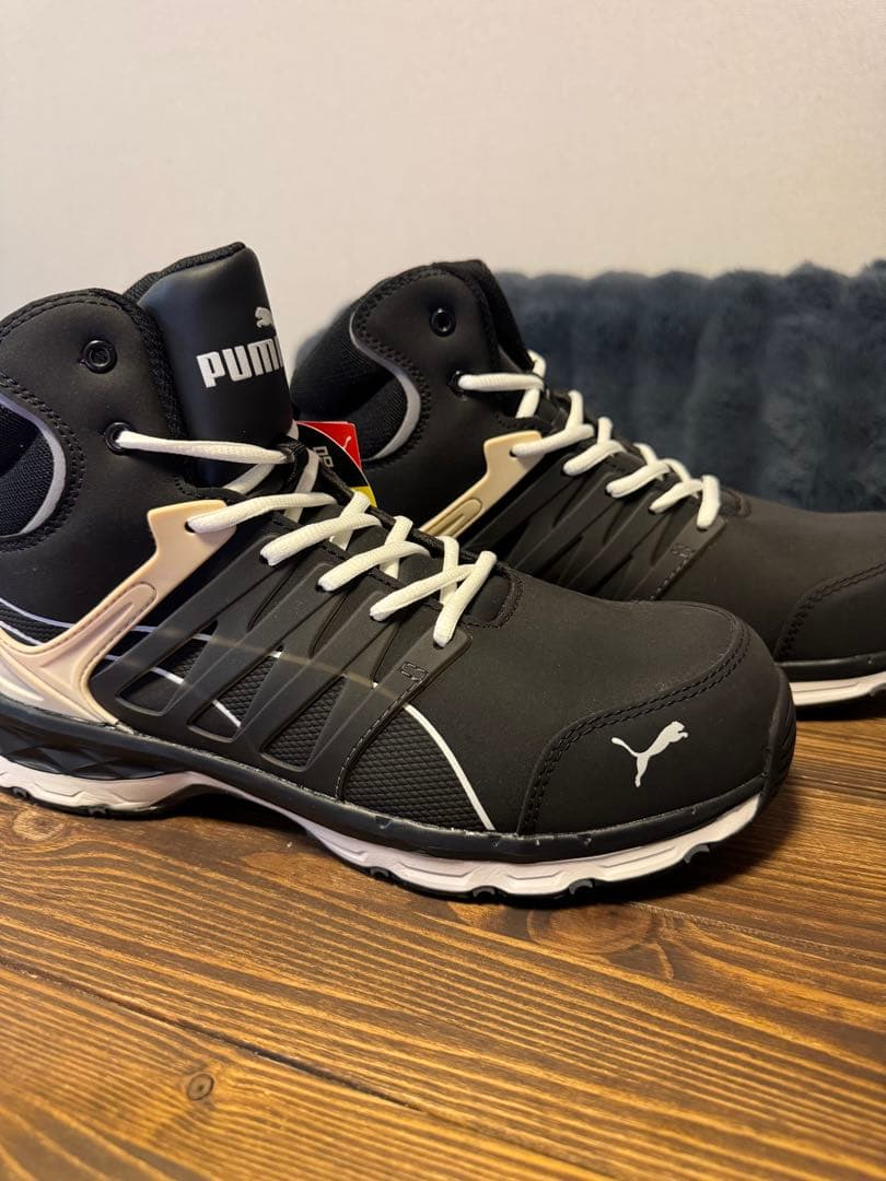 PUMA 安全靴 ブラック/ホワイト