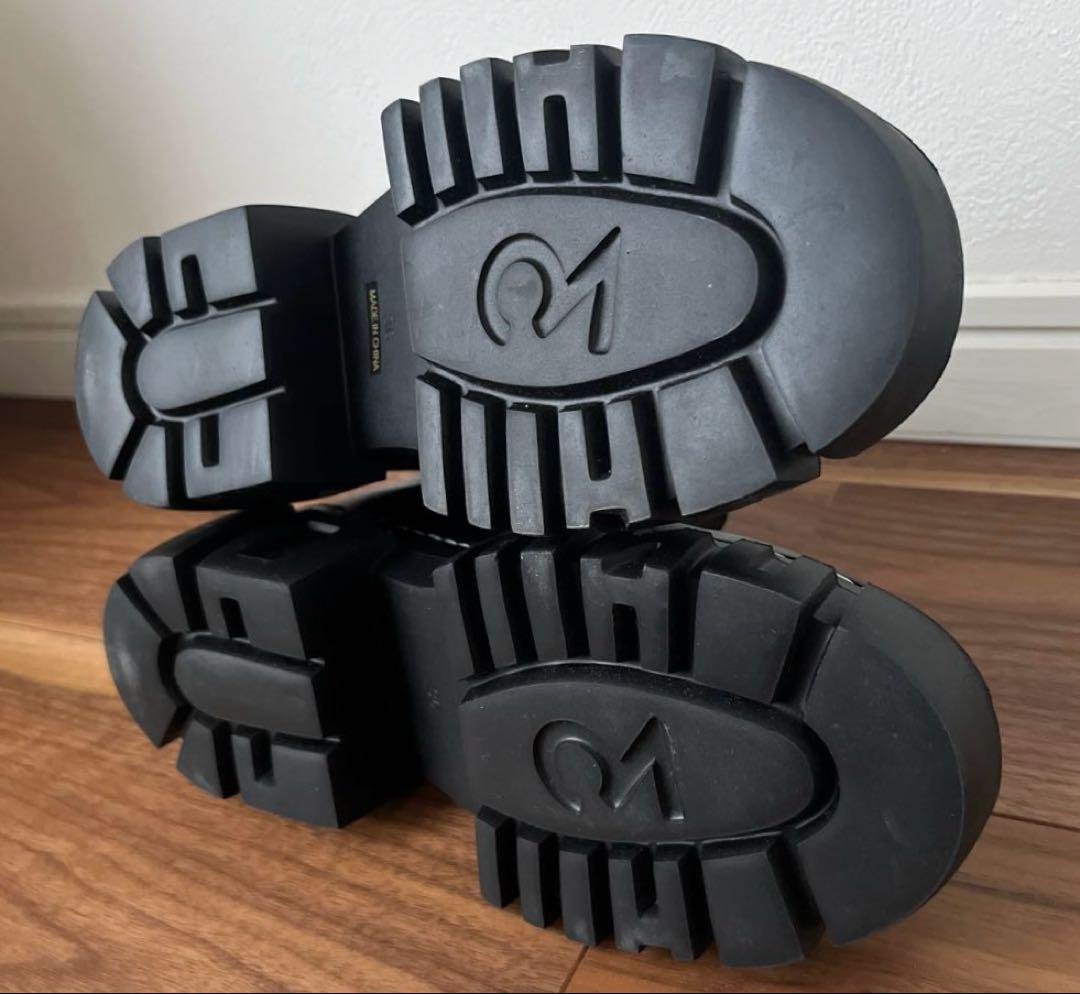 UN3D. 　アンスリード　SOLE SHORT BOOTS 36 ブラック