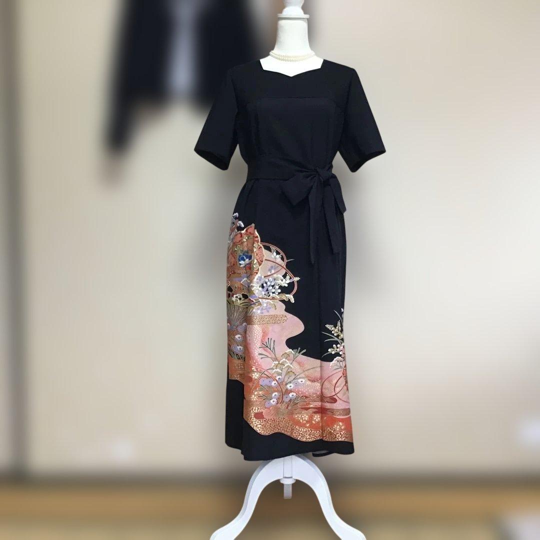 ［お得］留袖リメイク、ボレロ付きワンピース❣️