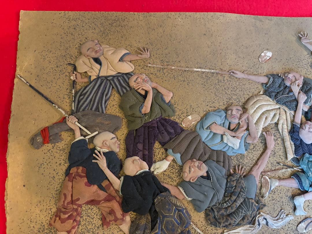 押し絵　江戸時代のおどろおどろしい様子