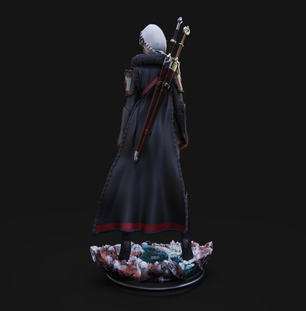 1/4　未塗装 未組立　フィギュア　ガレージキット　ウィッチャー　シリ