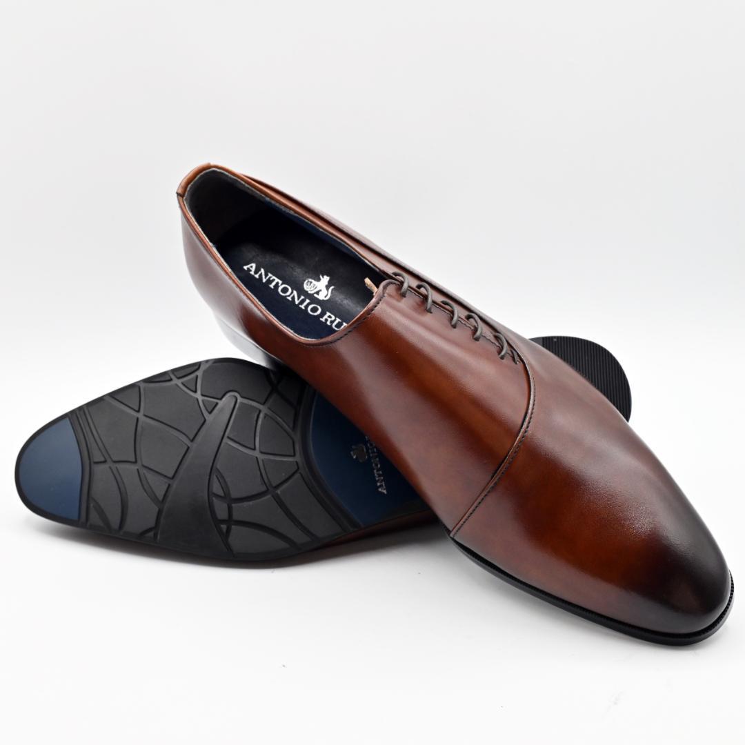 ANTONIO RUFO サイドレース 牛革キップ BR ラバーソール 26.5