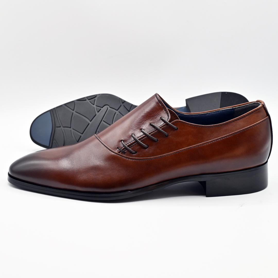 ANTONIO RUFO サイドレース 牛革キップ BR ラバーソール 26.5