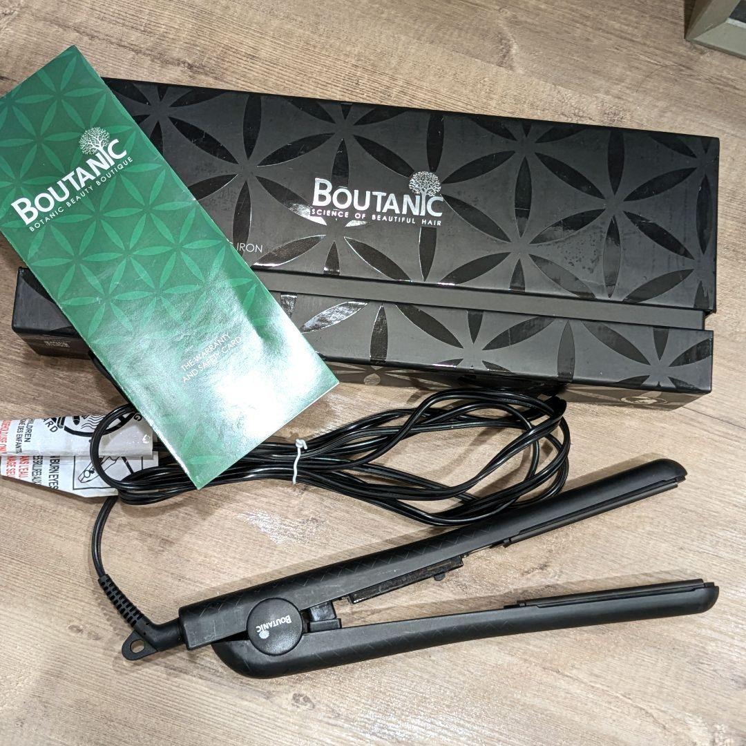 BOUTANIC ボタニック　ストレート　ヘアアイロン ブラック