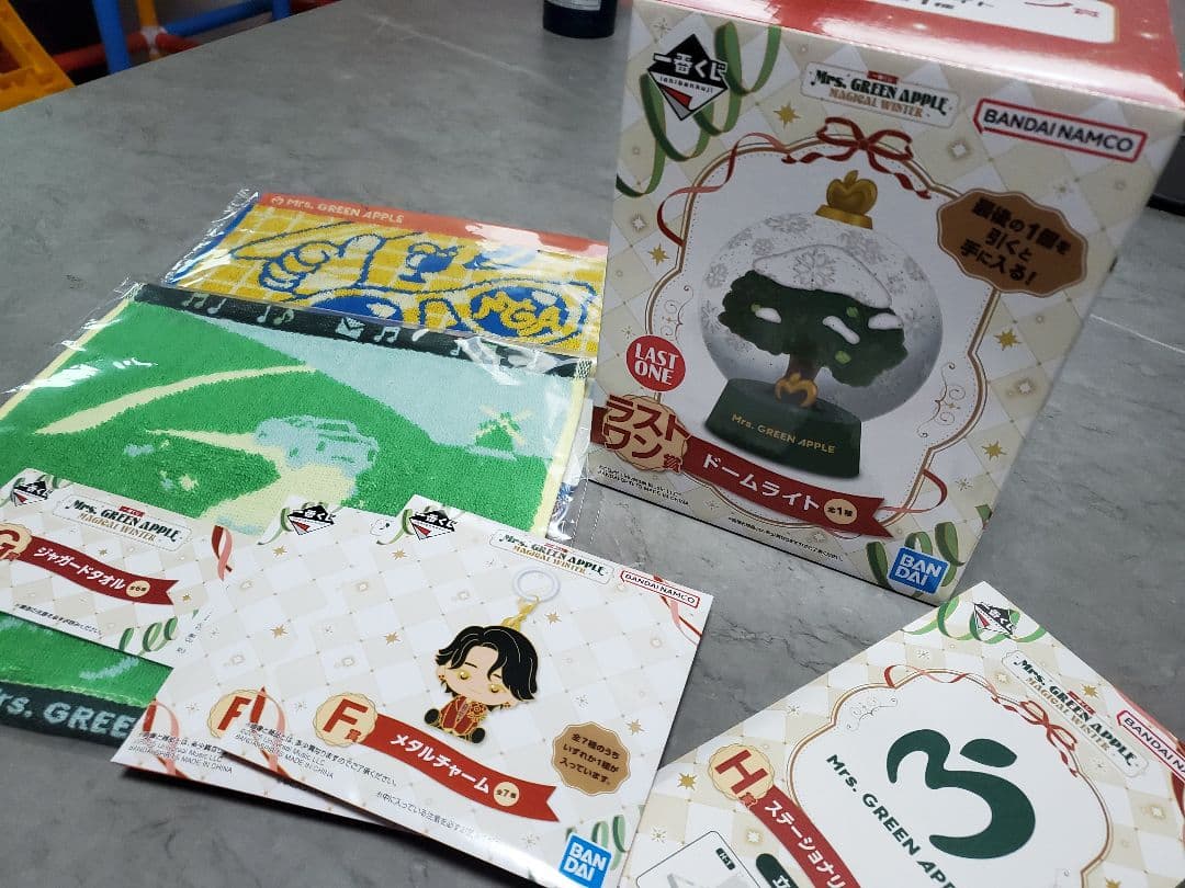 一番くじ Mrs. GREEN APPLE ラストワン賞　メタルチャームタオル付
