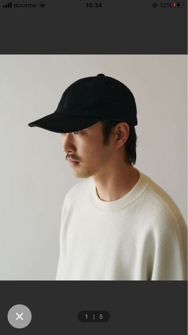 帽子 KIJIMA TAKAYUKI/ANGORA SHAGGY 6PANEL CAP