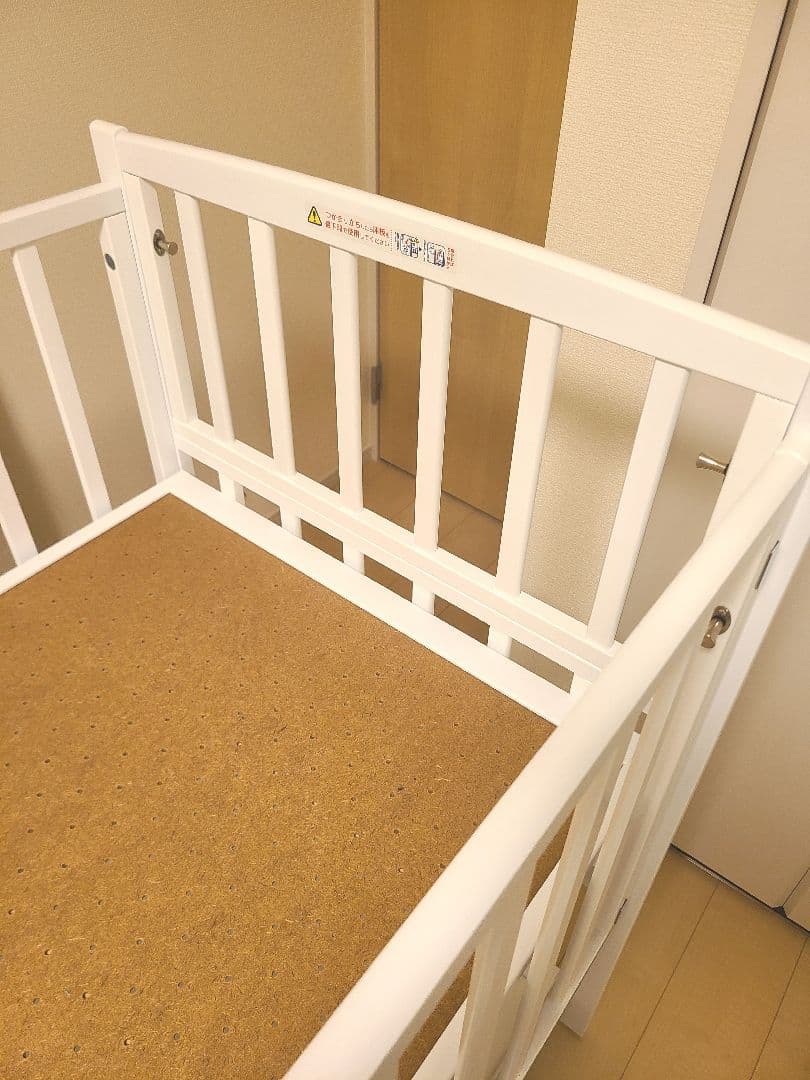 送料込ヤマサキ　ツーオープン　ハイタイプ　ベビーベット　ホワイト　DY-212W