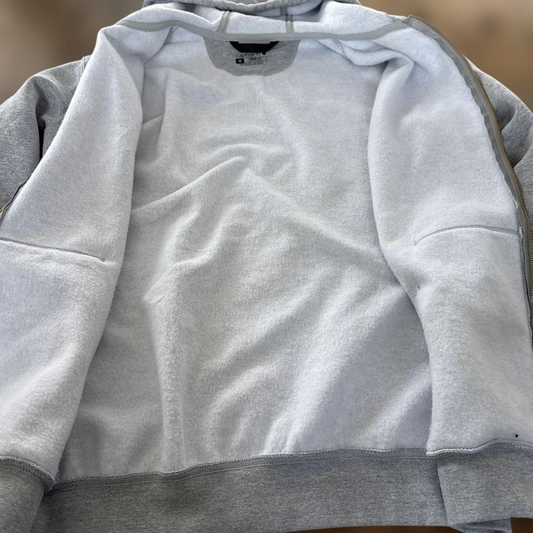 激安Carhartt グレー ジップアップパーカー & マスタード スウェット