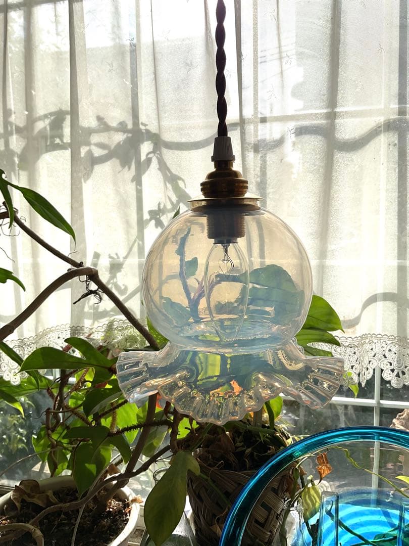 みーちゃん「美しいオパールセントガラスのランプシェード」シェードのみ