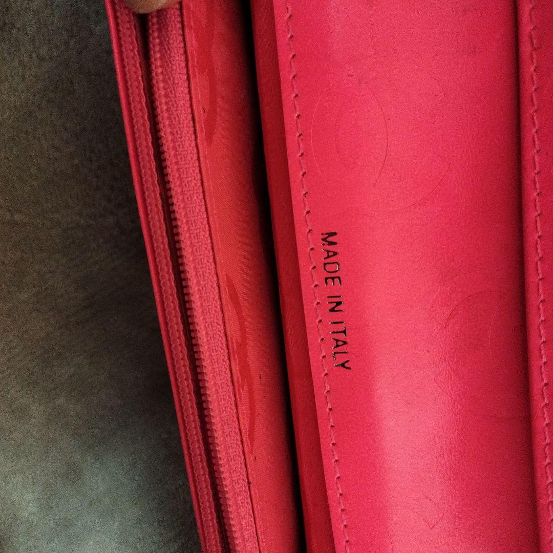 CHANEL 長財布 ブラック ピンク