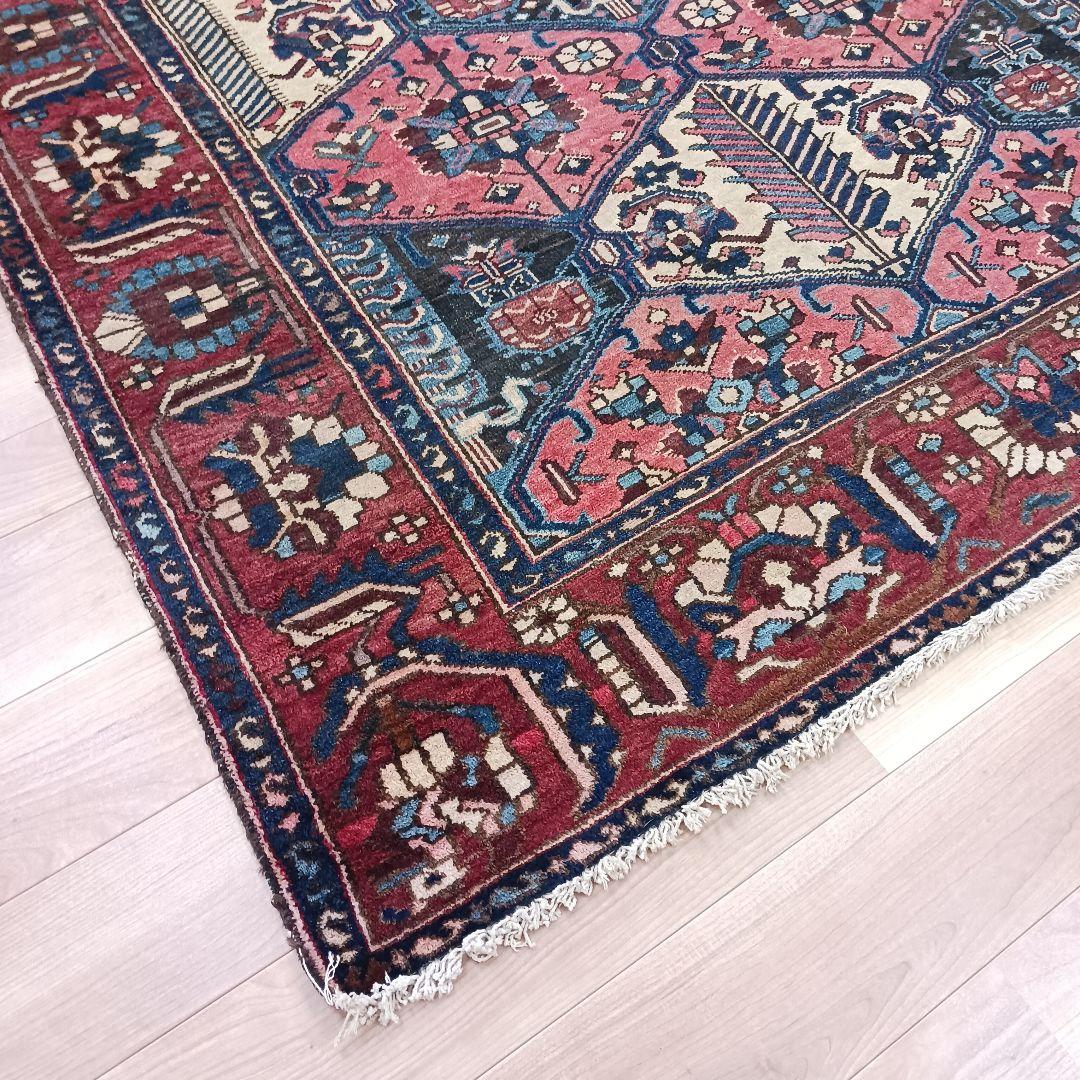 Y3071 バクティアリ産 ウール 手織絨毯 307×169㎝ トライバルラグ